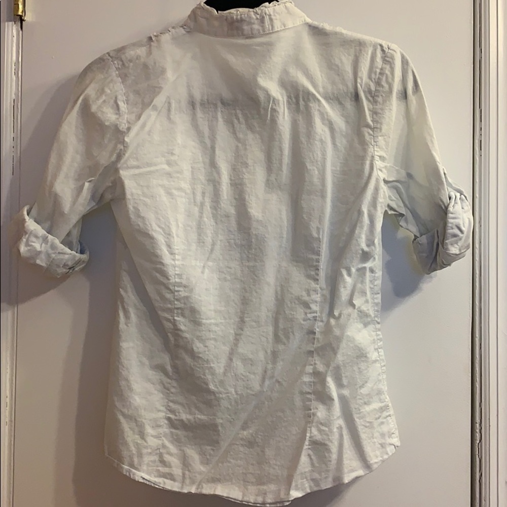 Ruffled Button Down Shirt - image 4